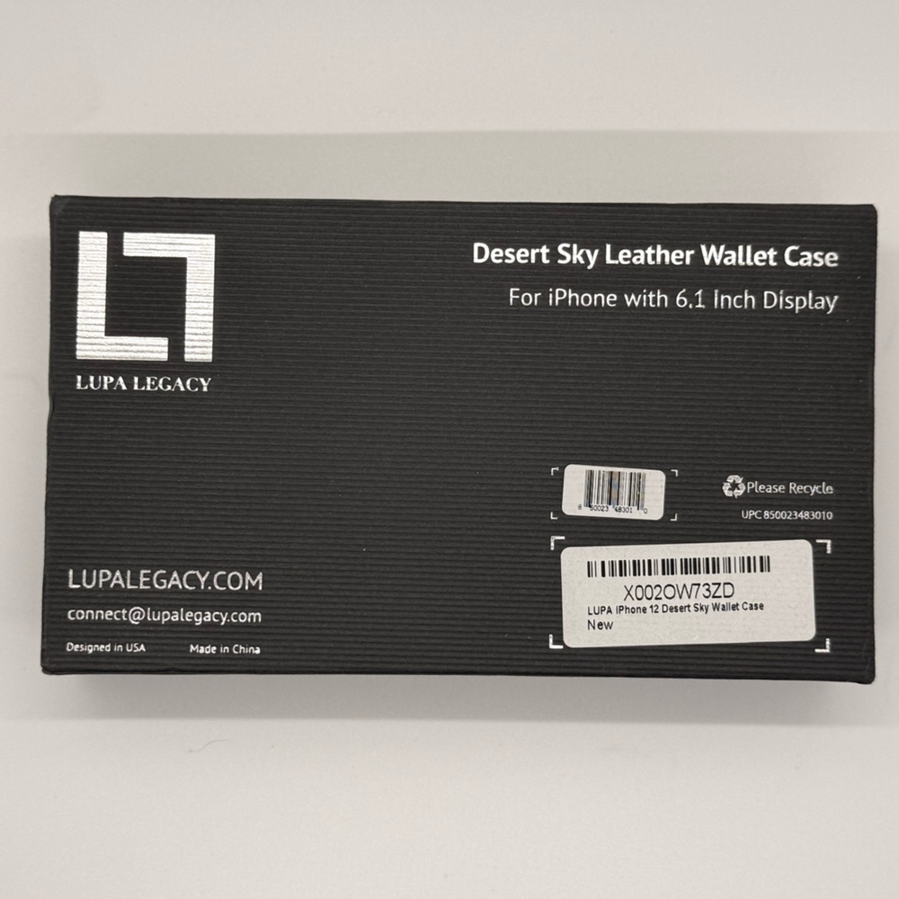 Lula Legacy Desert Sky Leather Wallet Case for iPhone 12 (6.1 Inch)